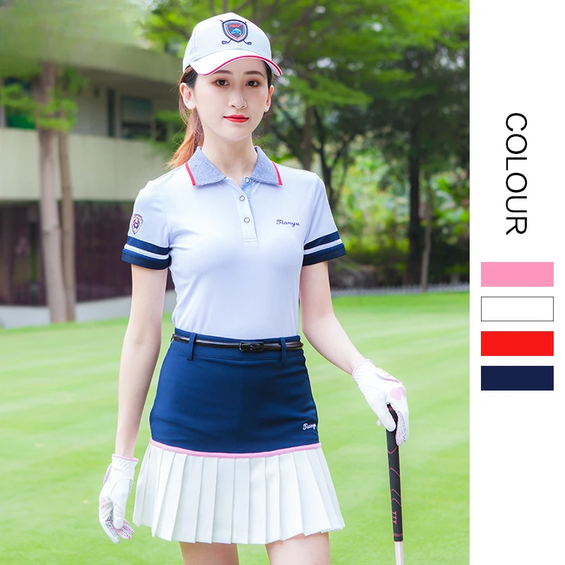 

Short-Sleeved Golf T-shirt for Women, Summer