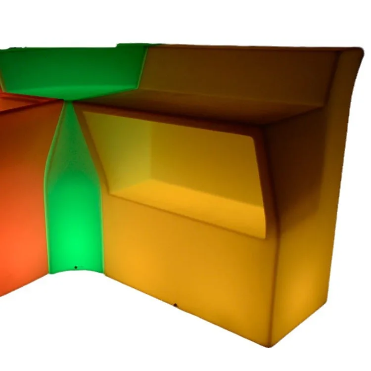 LED luminous wave bar bar, restaurant luminous table, party luminous splicing bar