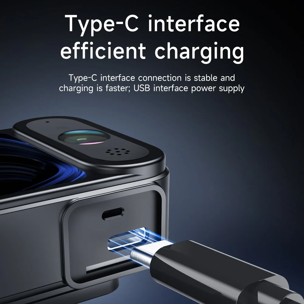 JIUYIN دراجة نارية DVR داش كام مع مسجل فيديو واي فاي دعم عدسة الكاميرا الأمامية للدراجات النارية 1.3 بوصة Gopro