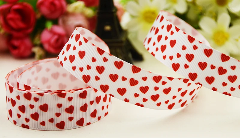 22mm 25mm 38mm 75mm Love Cartoon printed Grosgrain Ribbon party decoration 10 Yards X-05022