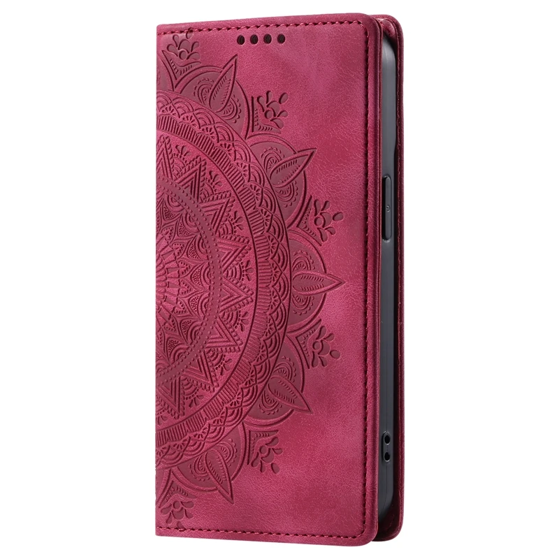 Pop Magnetic Case On For Motorola Moto G7 Plus G6 Play G8 Power Case Mandala Leather Flip Phone Cover For Moto E7 Power E5 Plus
