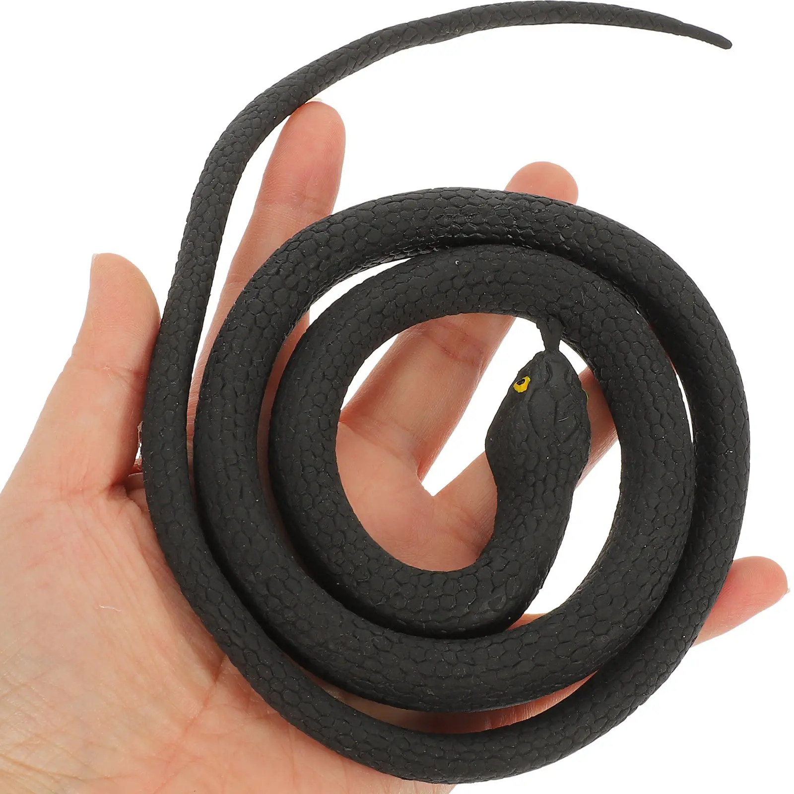 

Realistic Fake Snake Decoration Lifelike Simulation Reptile Figure for Halloween Party Prank Props Garden Table Theme Decor