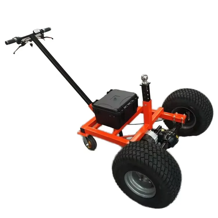 

Electric Power Trailer Dolly 48V 800W 3600lbs Capacity 5Wheels Manual Electric Power Tongue Jack Dolly