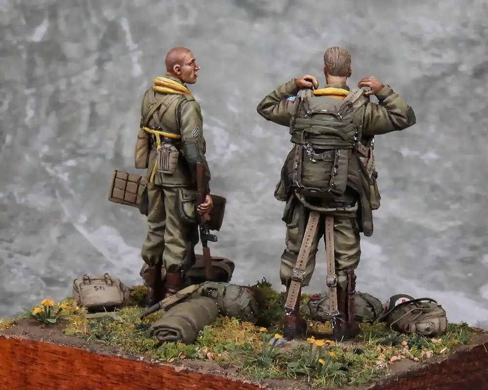 1/35 figura modello in resina GK, soldato americano, kit non assemblato e non verniciato