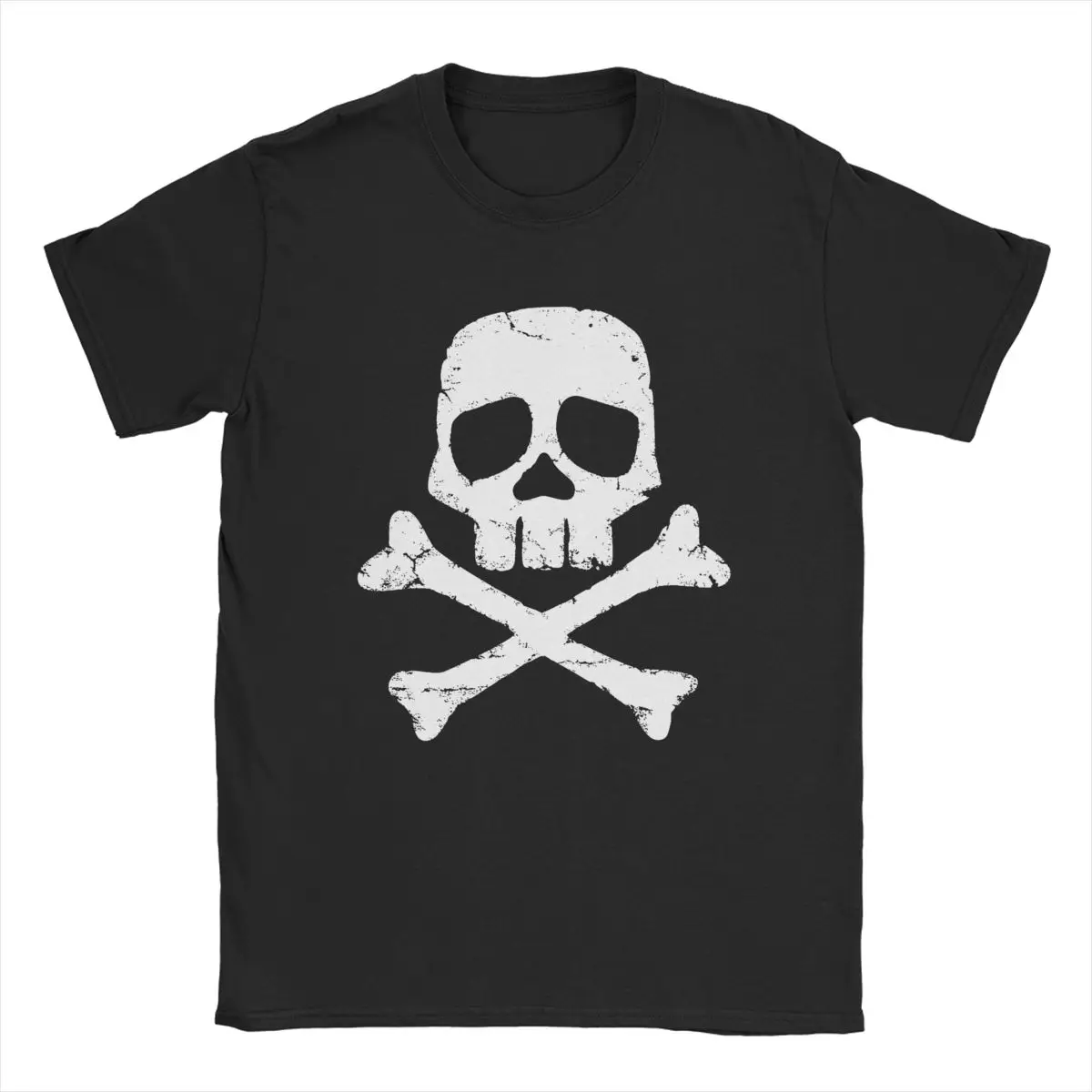 Funny Space Pirate Captain Harlock Albator T-Shirts for Men Round Neck Cotton T Shirt Short Sleeve Tee Shirt Party Tops