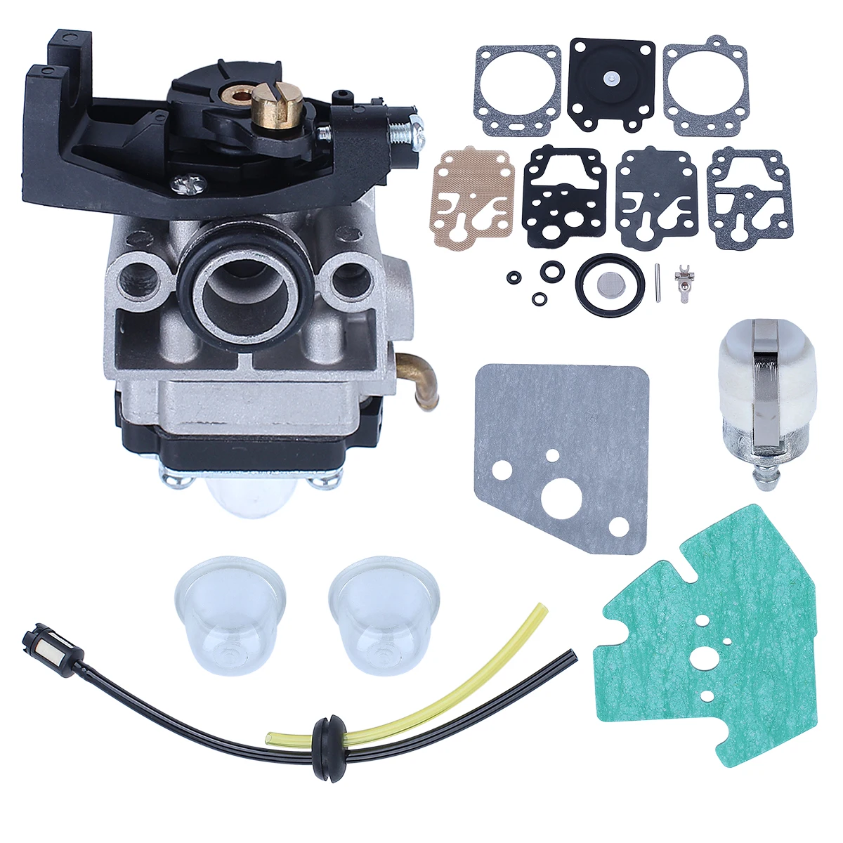 Kit de carburador para Honda GX25, GX25N, GX25NT, HHT25S, filtro de combustible, bujía, Kit de motor 8 en 1