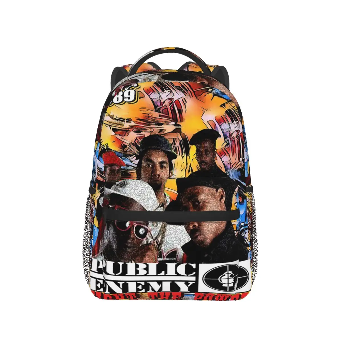 

Retro 90's Public Enemy Band Backpack Hot Sale Daypack Large Capacity Kids BookBag School Bag Shoulder Bags for Men Women