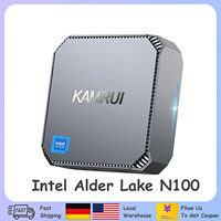 KAMRUI AK2Plus Mini PC Intel 12th Gen N100 DDR4 16GB 512GB Windows 11 Gaming Computer 4K 60Hz HDMI VGA Mini Desktop PC