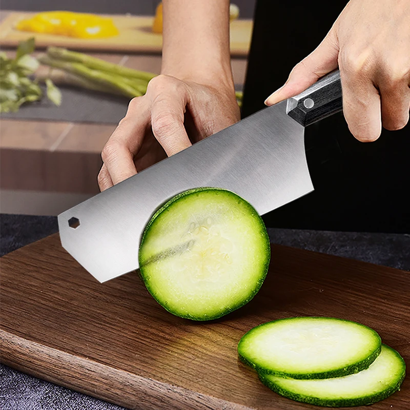 

Chinese Forged Slicing Butcher Knife Handmade Kitchen Chef Wide Butcher Knife Razor Sharp Meat Fish Vege Knife Cooking Tools