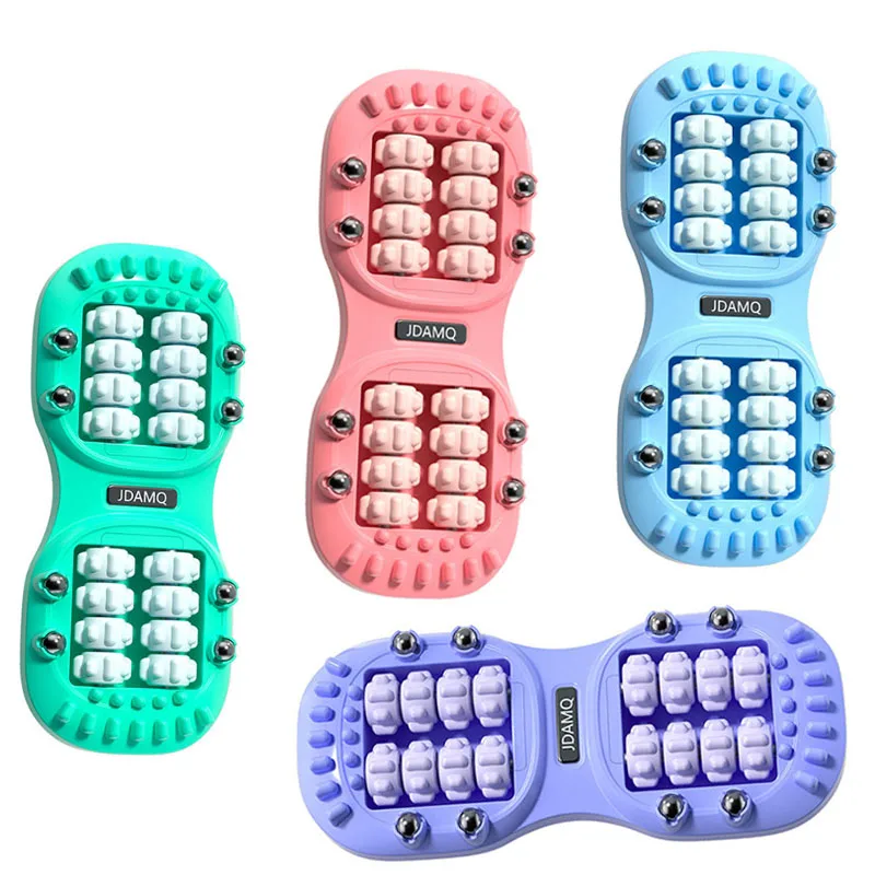 Portable Rolling Foot Massagers Rehabilitation Stress Reduction Exercise Acupoint Foot Massager for Travel Office Use