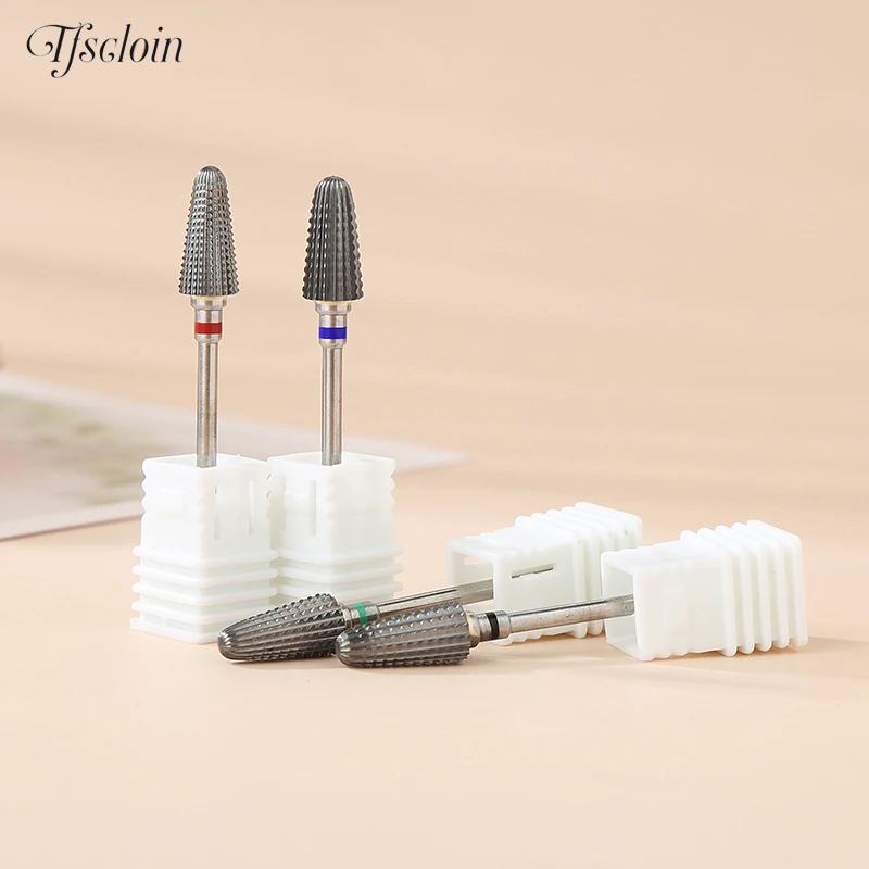 1Pc Tungsten Carbide Nail Drill Bit 3/32" Cutting Burr Electric Nail Drill Manicure Machine Accessories For Remove Nail Gel Tool