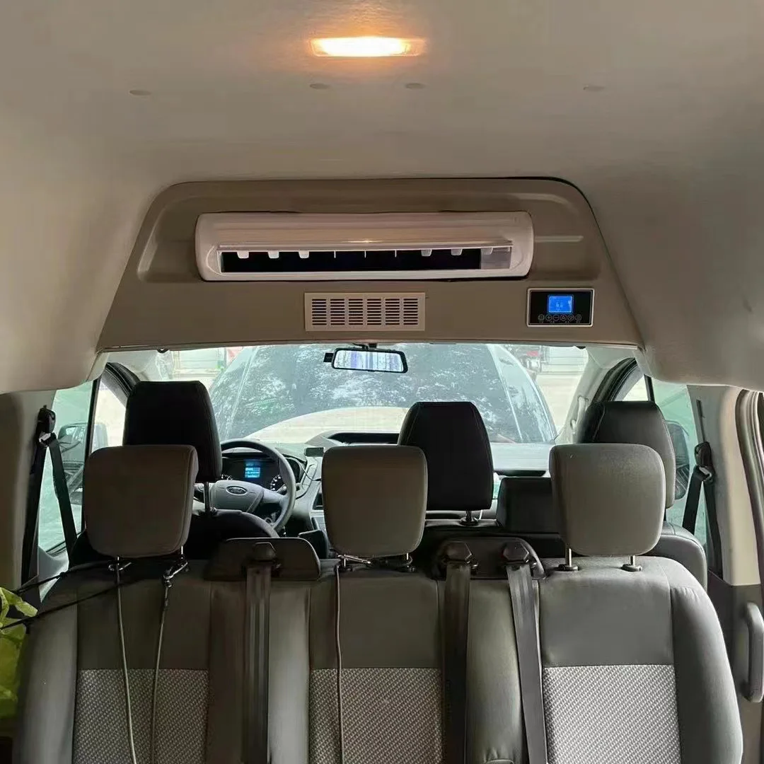 New Universal 24V/12V DC Car Air Conditioner for Trucks with Scroll Compressor 7500-9500 BTU 2-Year Warranty