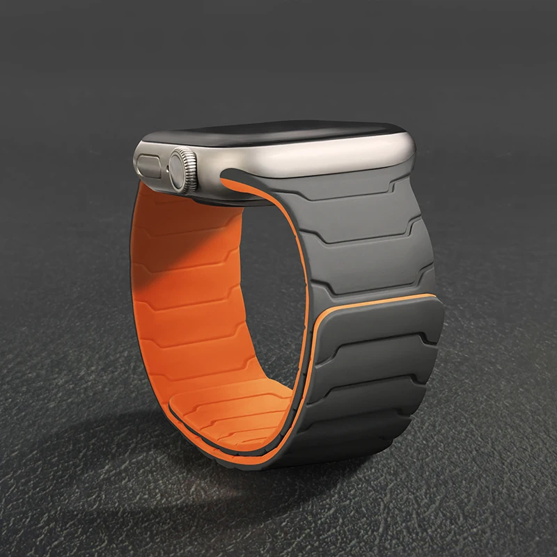 Magnetarmband für Apple Watch Band Ultra 2 3 49 mm 44 mm 40 mm 41 mm 46 mm 42 mm 45 mm 38 Silikonarmband IWatch Serie 11 9 8 SE 10