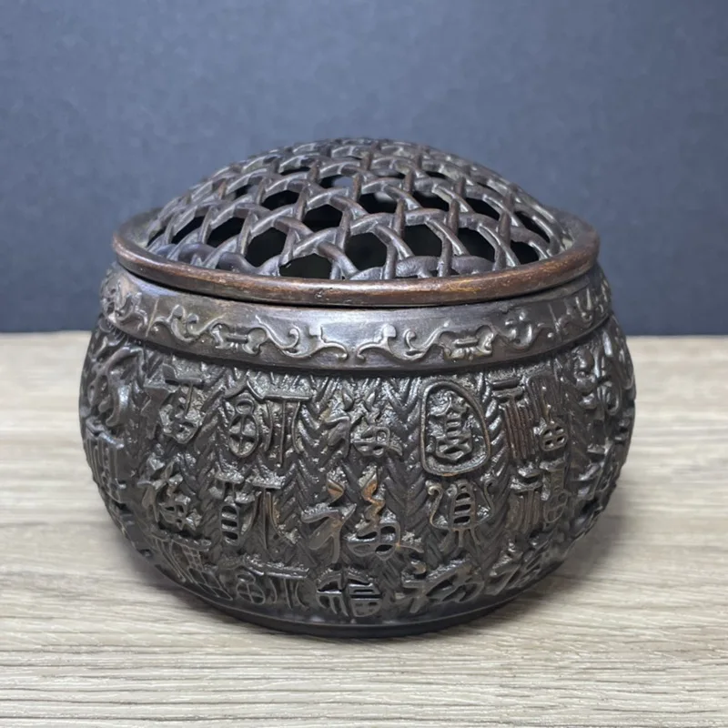 Net Cover Baifu Incense Burner Home Decoration Gift Craft Indoor Coil Incense Burner Aromatherapy Burner