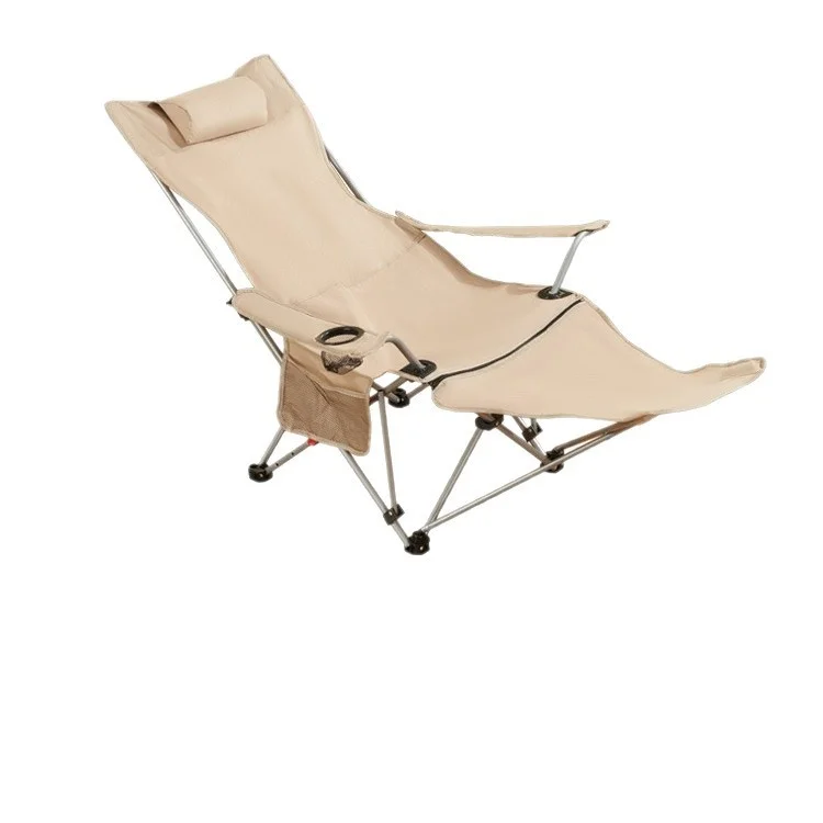 Camping Portable Outdoor Steel Moon Chair Foldable Lazy Chair for Camping Beach Garden Fishing and Hiking