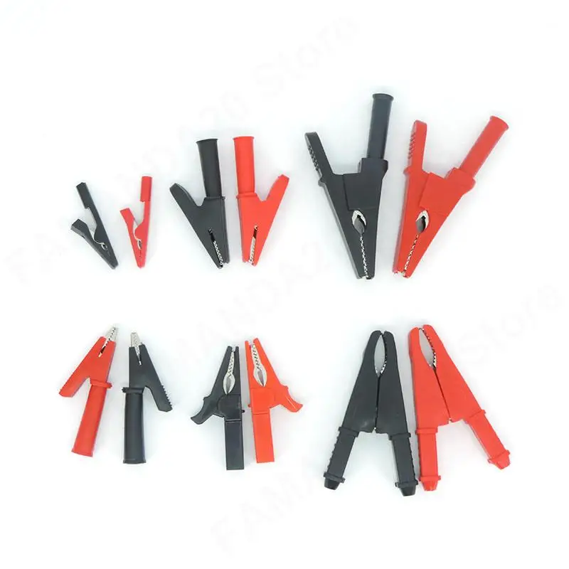 red black 20/50A PVC Alligator Crocodile Clip clamp Socket Plug Handle Test cable Probe 4mm banana plug electric Battery M2