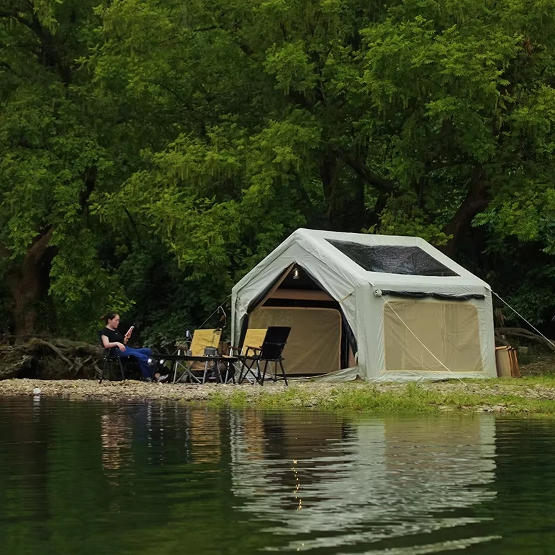 Waterproof Portable PVC & Oxford Fabric Air Tent Single House Inflatable Tent For Family Camping And Outdoor Adventures