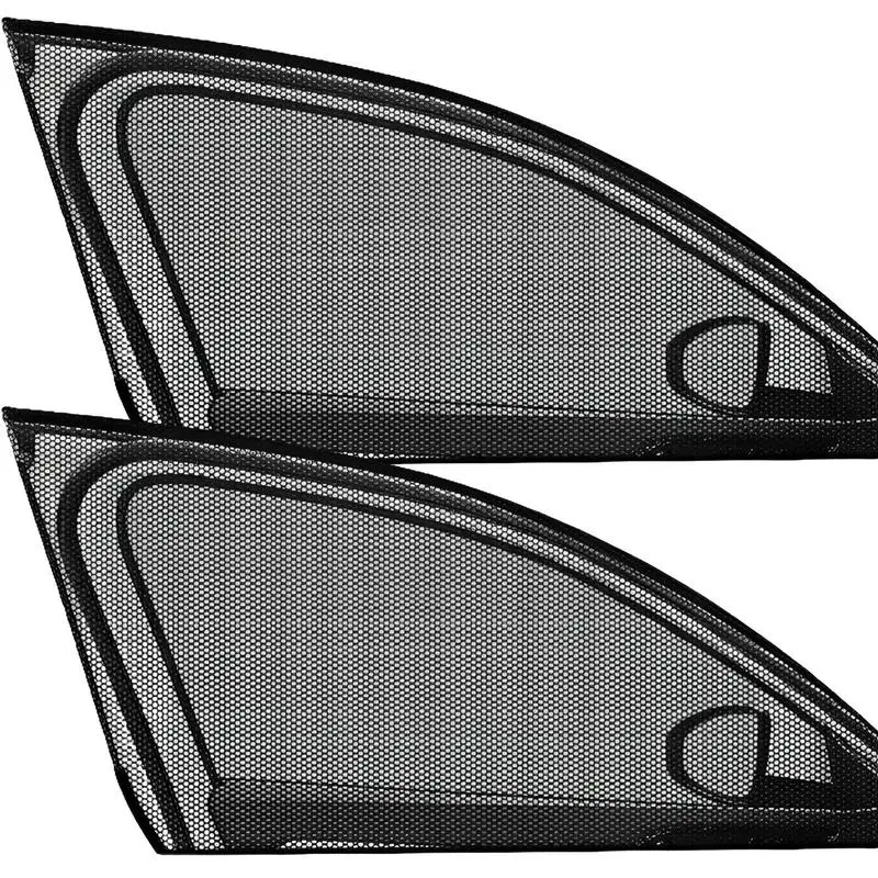 1Pair Car Window Sunshade Mesh Auto Rear Side Window Car Styling Breathable Shade Curtain Sun Visor Cover Automotive Interior