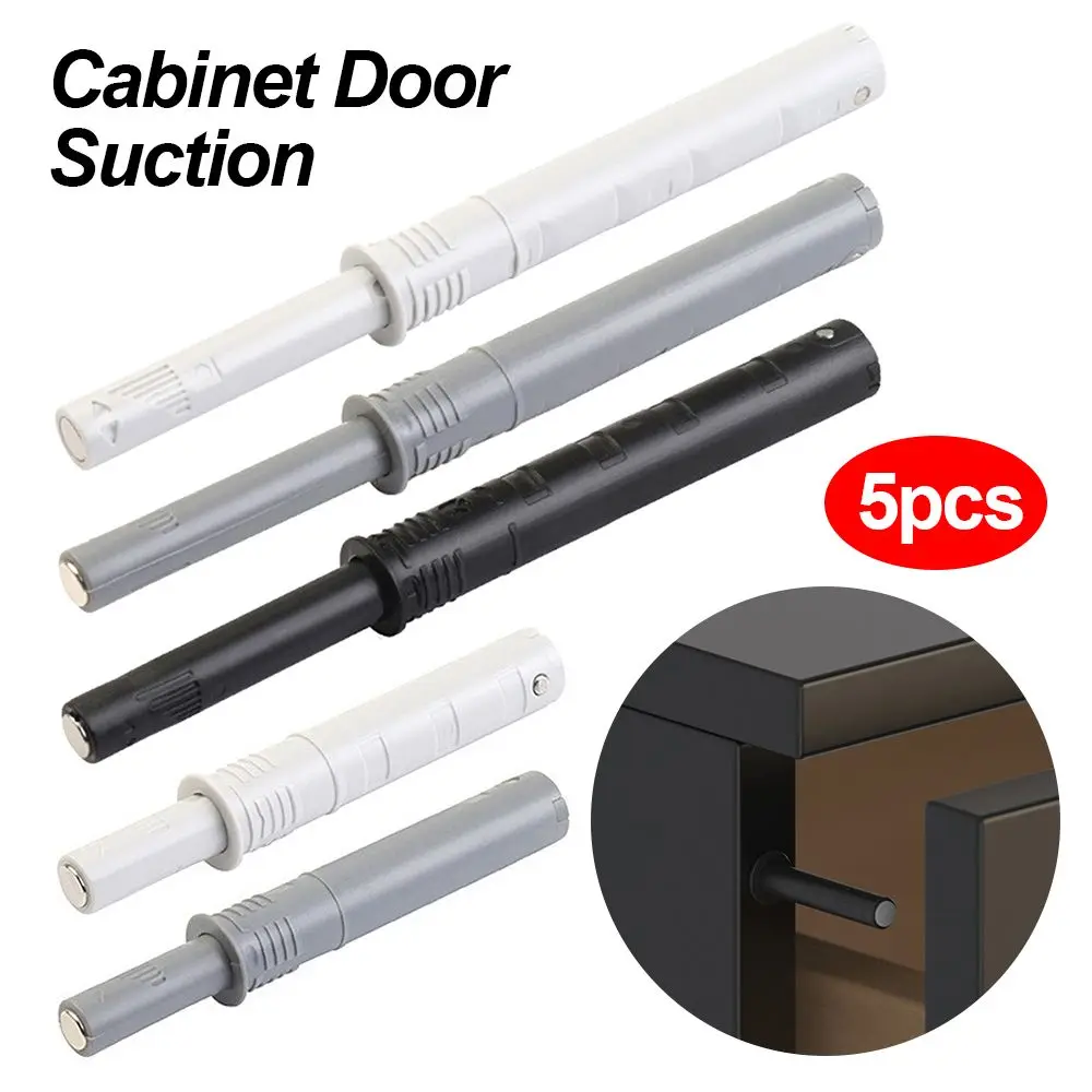 5pcs Furniture Accessories Open Touch Soft Quiet Closer Concealed Cabinet Door Suction Door Stopper Door Bouncer Cabinet Catches