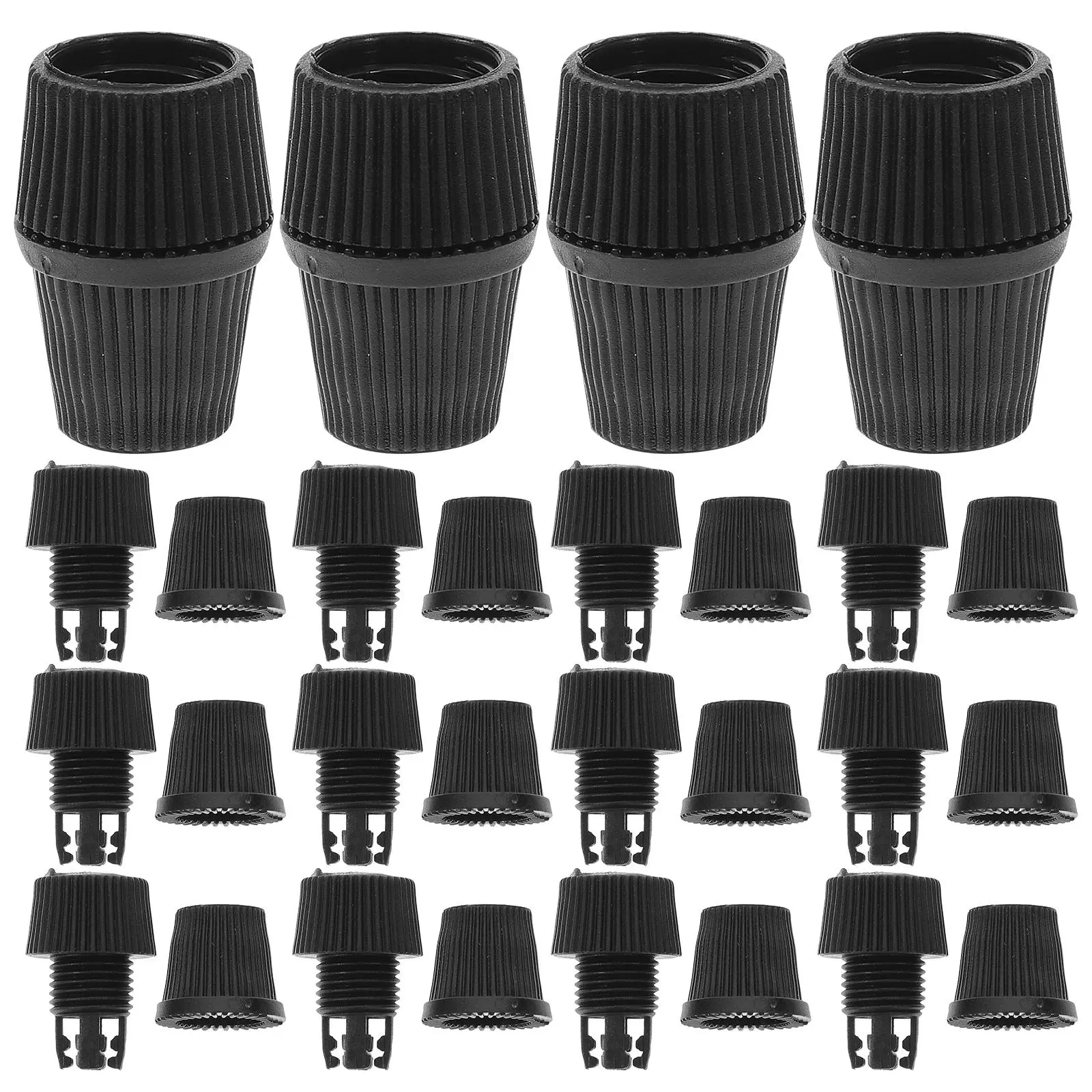 

100 Sets Relief Connector Cable Wire Clamps PP Cord Grips Pendant Light Fixture 4-6mm Strain Relief Cord Connector Compatibility