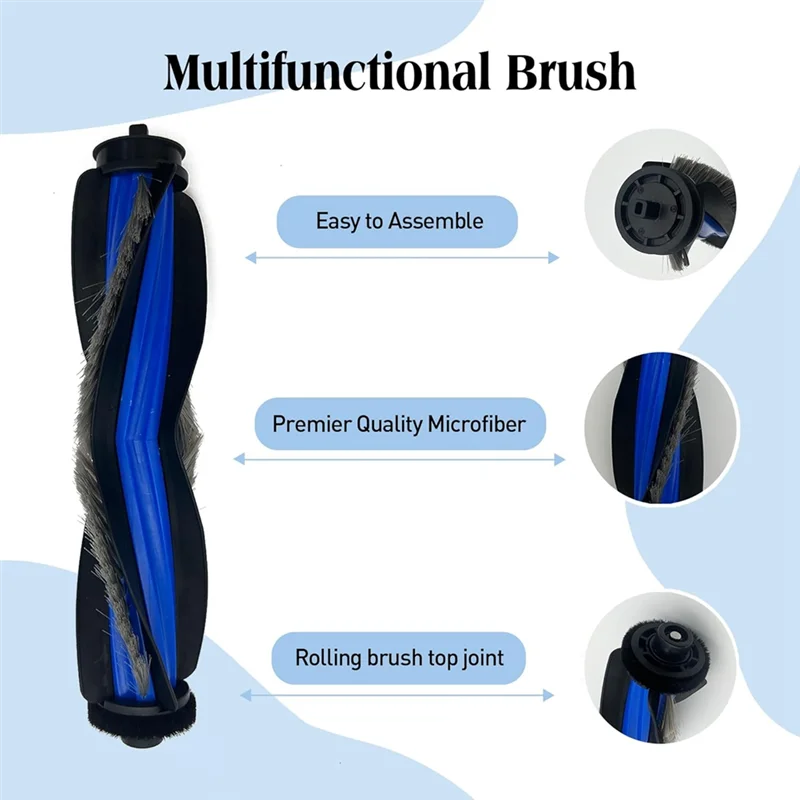 

TCF-Hepa Filter, Mop Bags, And Main Side Brush Replacement For Yeedi S14 Plus/Ecovacs X8 PRO Plus