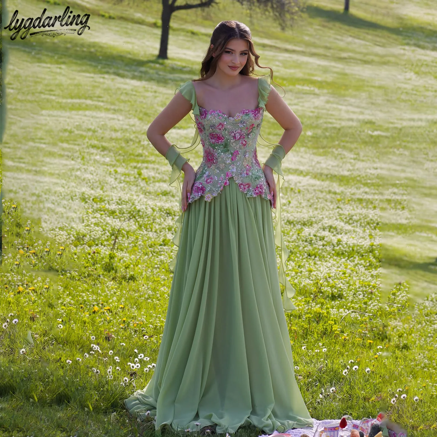 green beaded bridesmaid dresses Olive Green Sheath Satin Beaded Long Prom Dresses, Olive / 18