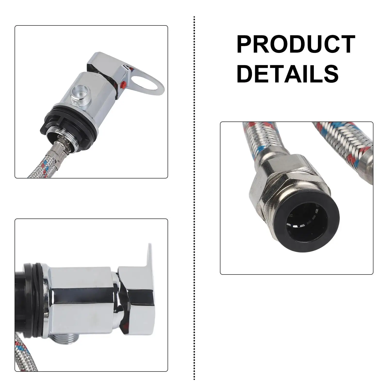 

Easy Installation Rv Tap Silver RV Mixer Tap 1 2 Inch Outlet Hot cold Water OEM Number Not Applicable For TAILS Outlet