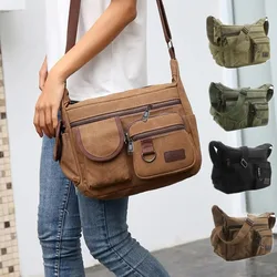 Men Casual Sling Bag Messenger Bag Crossbody Bag Shoulder Bag Unisex Travel Outdoor Vintage Bags