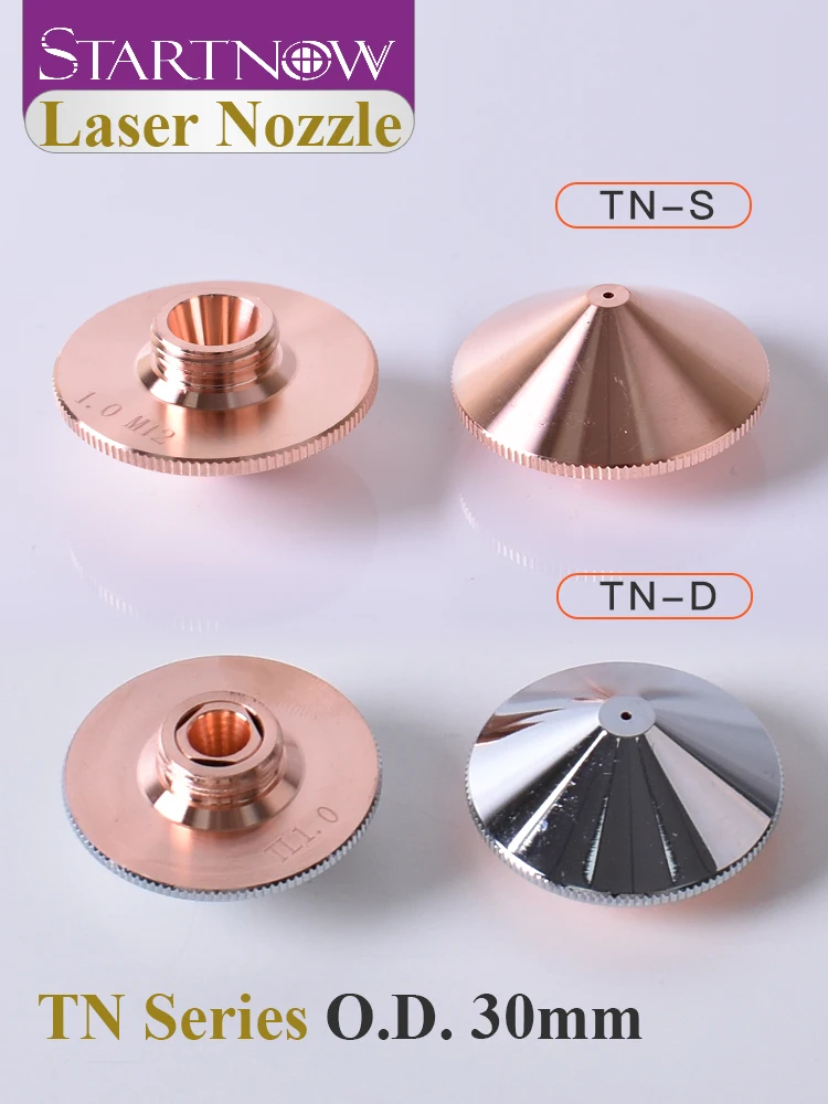 Boquillas láser Startnow de una sola/doble capa TN-S TN-D de alta calidad y duraderas, adecuadas para productos con cabezales de corte láser de fibra