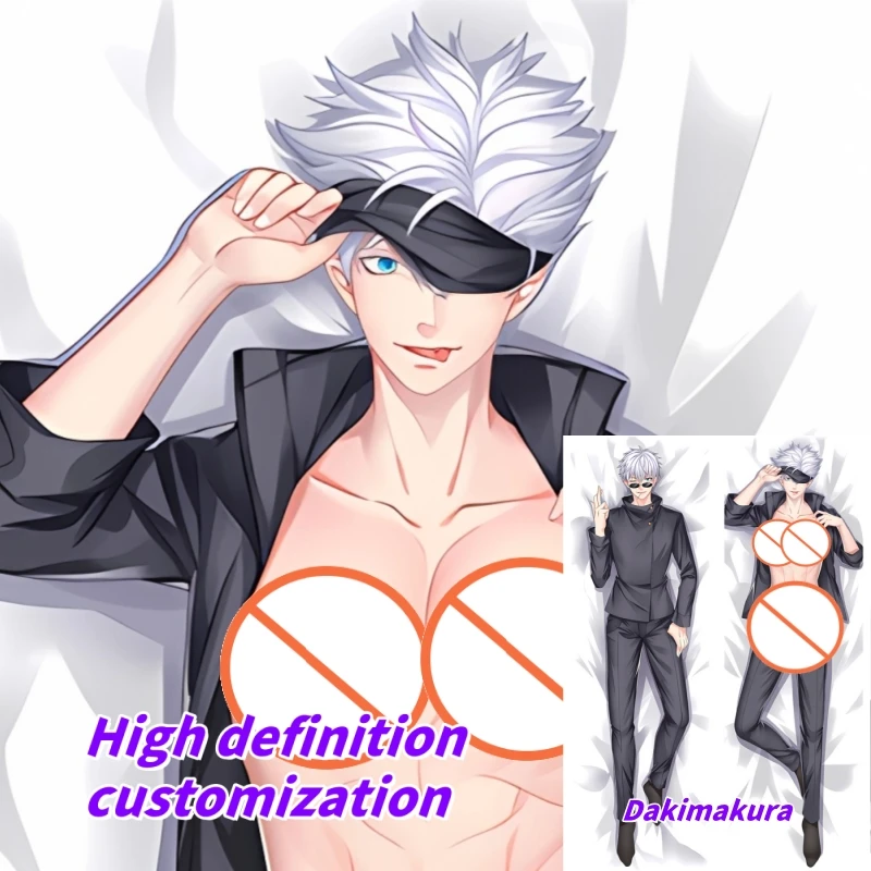 

Dakimakura Anime Pillow Case Jujutsu Kaisen Gojo Satoru Double-sided Print Of Life-size Body Pillowcase Gifts