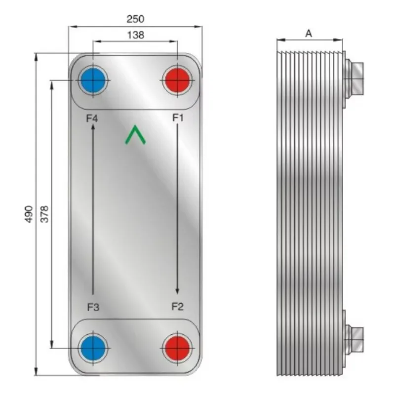 Forwon Brazed Plate Heat Exchanger FHC136 Stainless Steel High Efficiency Craftsmanship Energy Conservation Environmental