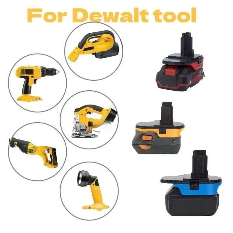 Battery Adapter For Makita / Parkside / Ridgid/ AEG 18v-20v  Li-Ion Convert To Dewalt 1820 to Ni-Cd DCA1820 Power Tool