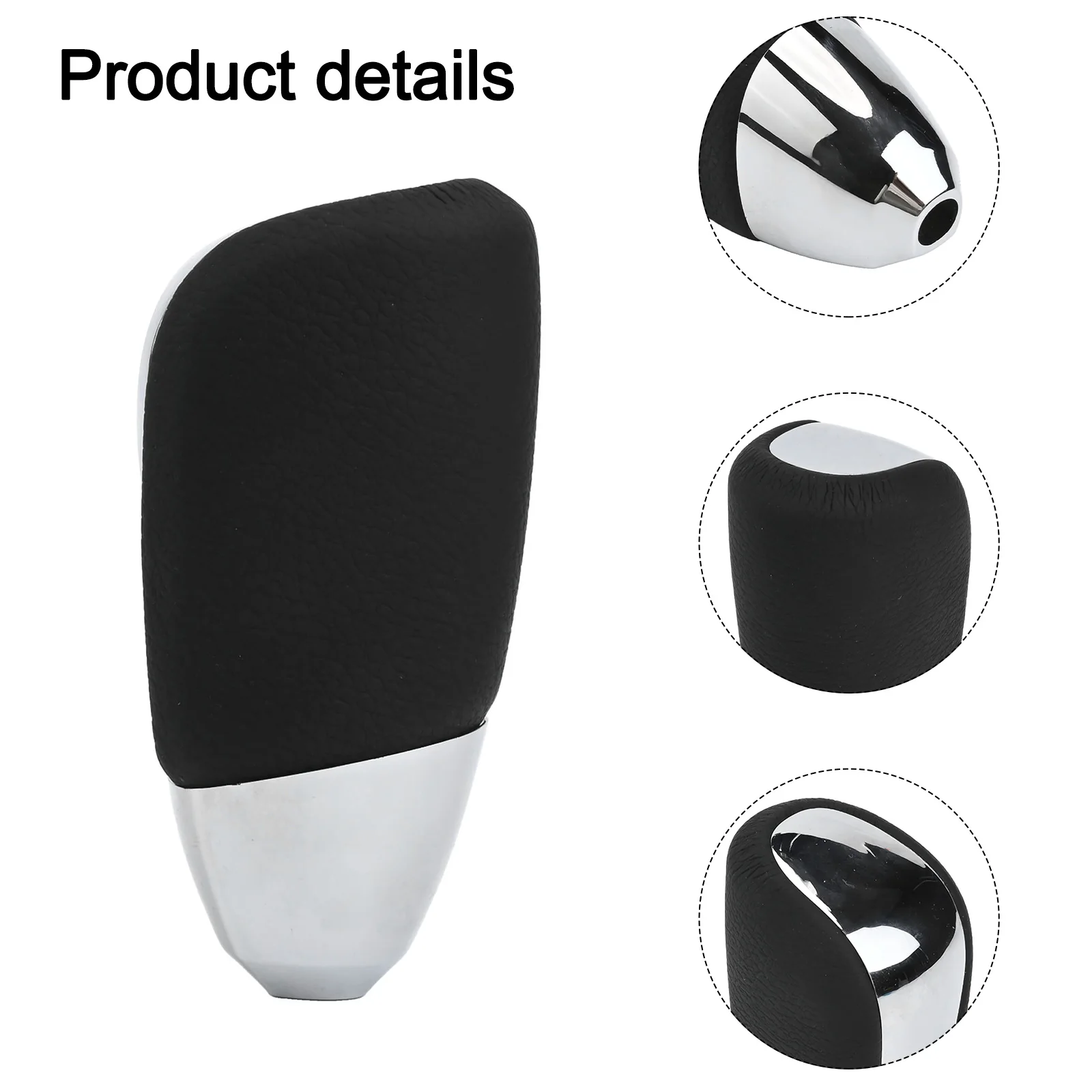 

Обновление салона автомобиля Ручка автоматической коробки передач Черный хром Улучшает внутреннюю эстетику Эргономичная удобная ручка