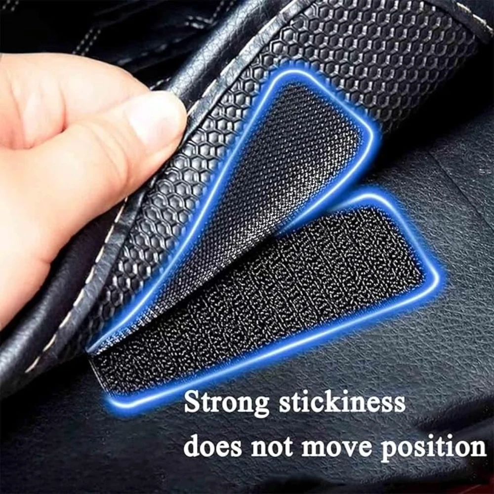 1-100Pair Carpet Fixing Stickers Double Faced Home Floor Foot Mats Anti Skid Double Side Hook-and-loop DIY Carpet Fasteners Auto