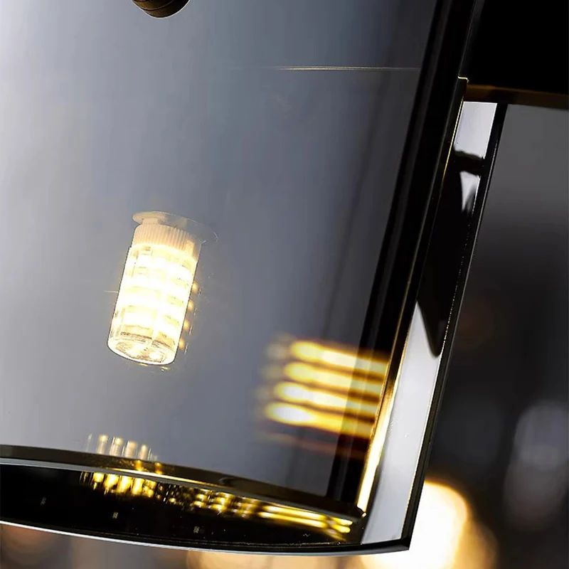 أضواء LED للديكور المنزلي الحديث من الزجاج، مصابيح إضاءة متدلية لغرفة المعيشة، ثريات لغرفة الطعام، إضاءة داخلية معلقة