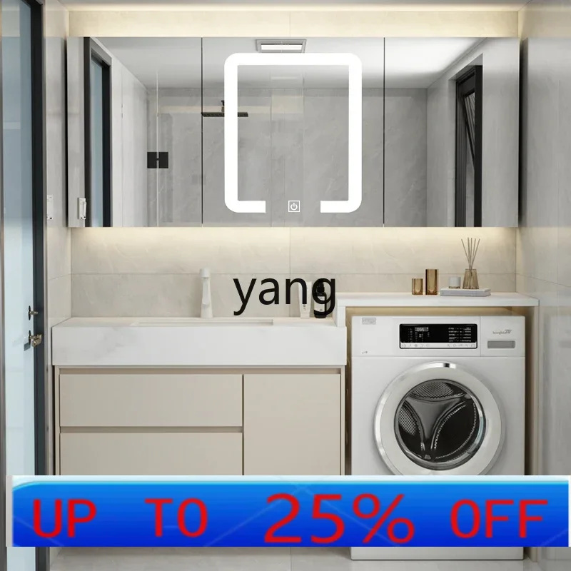 

LTT стиральная машина из каменной плиты, встроенный шкаф, сочетание значимых других ванных комнат, кремовый ветровой умывальник