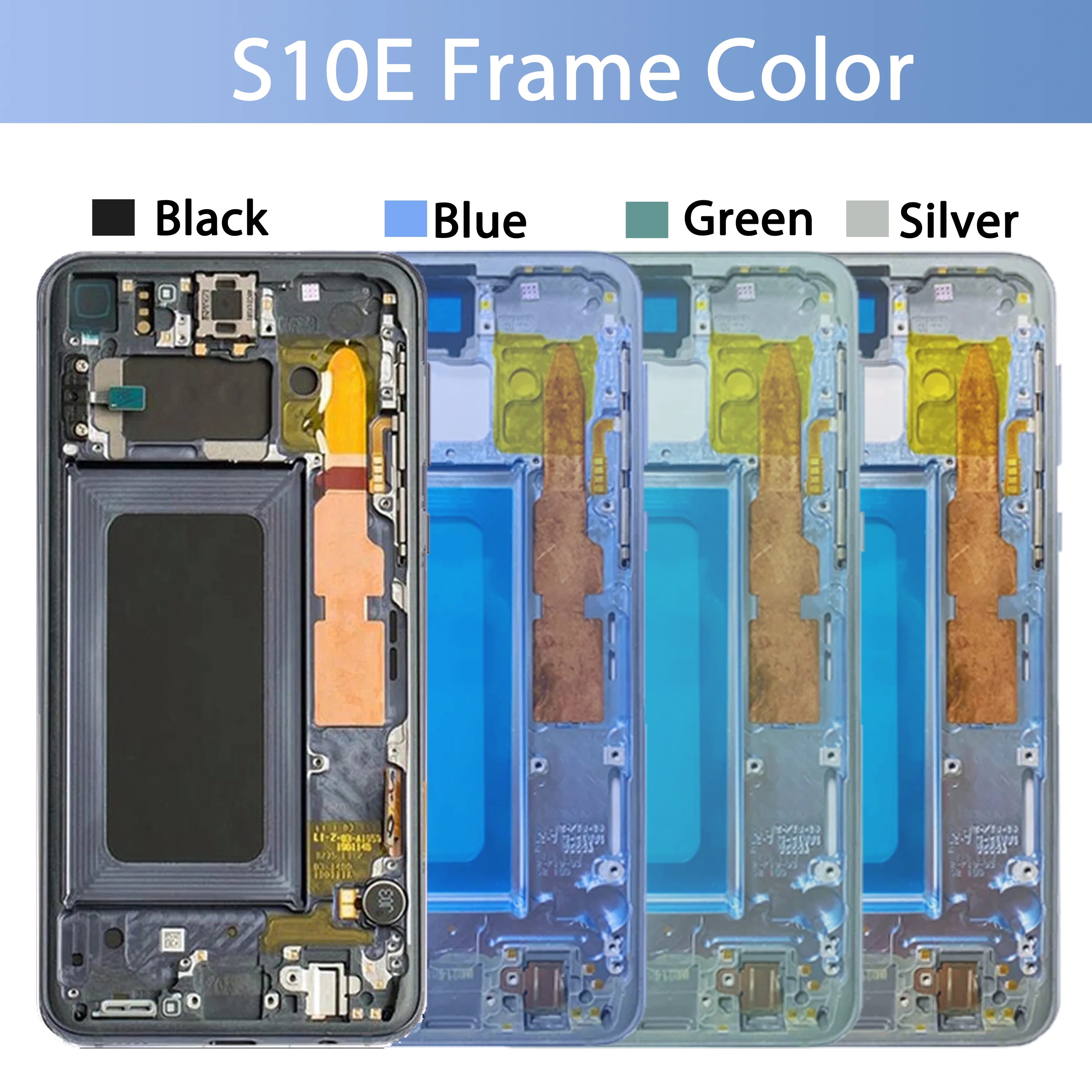 Substituição do conjunto do digitador do tela táctil, exposição do LCD, Samsung Galaxy S10E, Ori G970F, G970U, G970W, G970, G970N, 5,8\