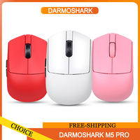 Darmoshark M5 Pro Wireless Three-Mode Gaming Mouse Pixart Paw3950 Sensor Office 38g Lightweight Ergonomic 8k Mouse Gamer Gift