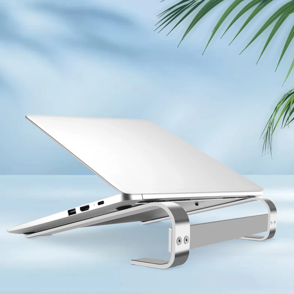 Desk Laptop Stand Aluminum Alloy Ventilated Support Anti-Slip Notebook Bracket Portable Holder for MacBook/Dell/HP