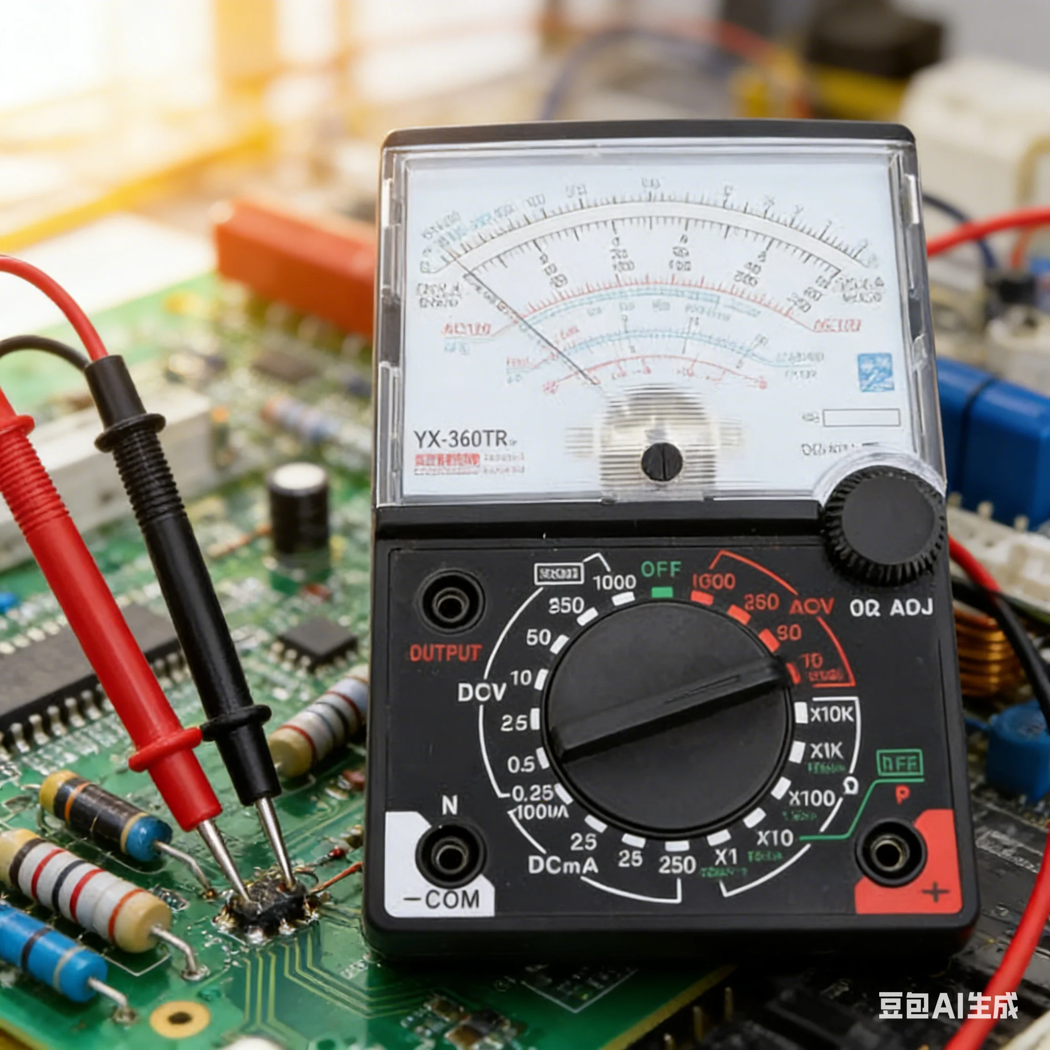 

1 Set Pointer Type Multimeter High Accuracy YX360TRn Analog Multimeter For Electrical Repair Learning