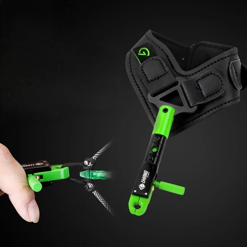 Archery Wrist Release, Adjustable Compound Bow Release Aid, Strap Trigger Bow Release for Hunting Target Shooting Practice