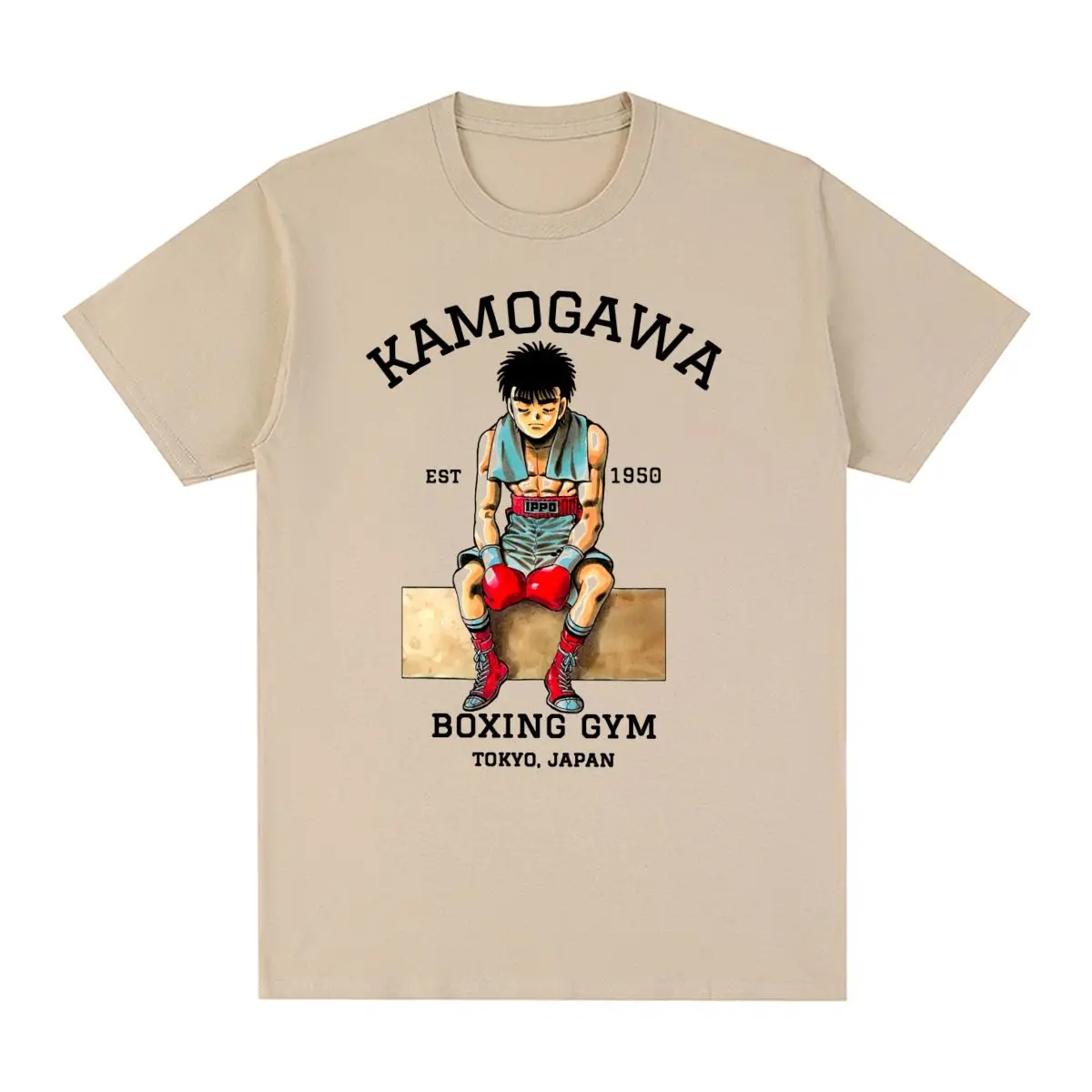 

Hajime No Ippo KBG Design Vintage T-shirt Anime Funny Makunouchi Cotton Men T Shirt New Tee Tshirt Womens Tops