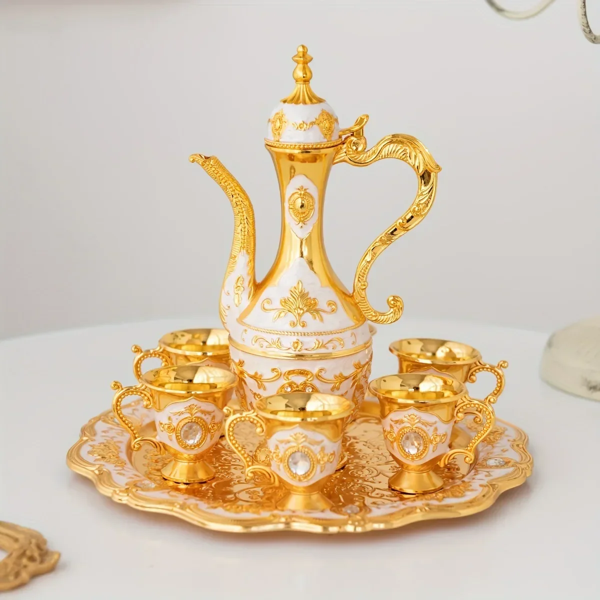 electroplating alloy hotel restaurant wine set gold wine set
