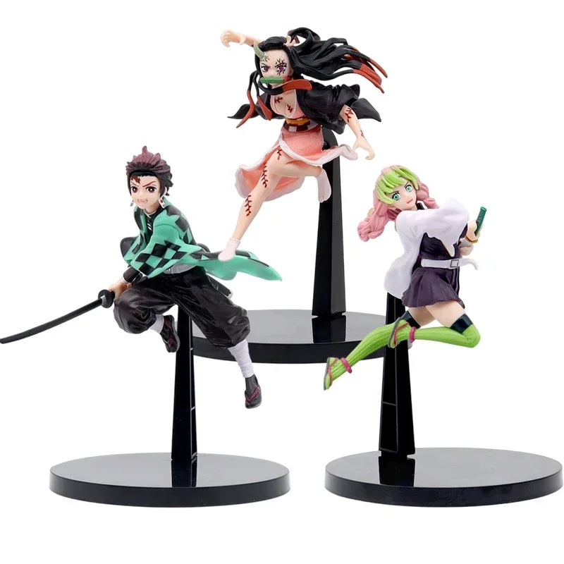 Anime Demon Slayer Kimetsu no Yaiba figurka Kamado Tanjirou figurka Agatsuma Zenitsu Nezuko wojownik pcv zabawki modele