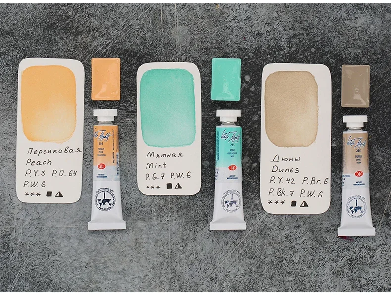 Russische White Nights Extra Fine Aquarellfarben in Künstlerqualität, 10-ml-Tuben, neue Grundfarben, geeignet für professionelle Kunstmalerei – Detail 14