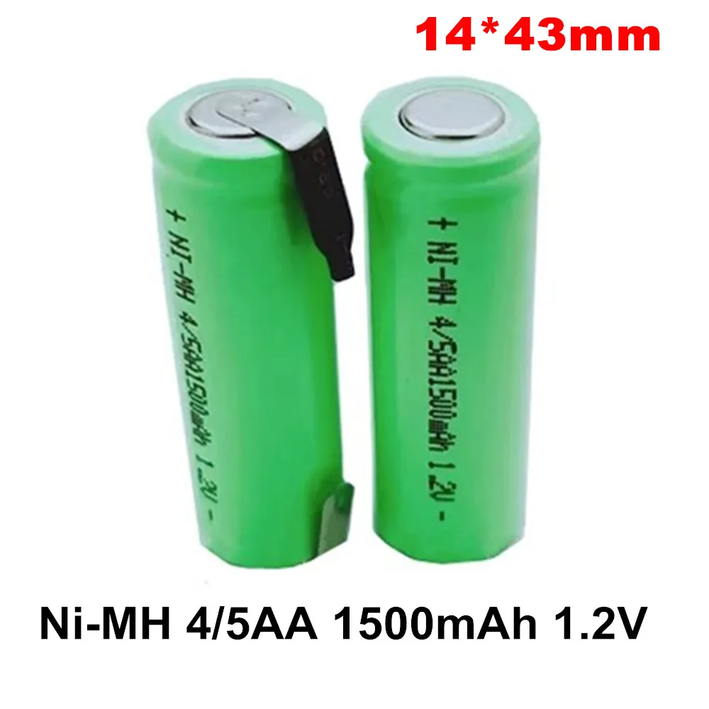 2PCS 1.2V 1500mAh Ni-MH 4/5AA Battery for Braun Oral B Electric