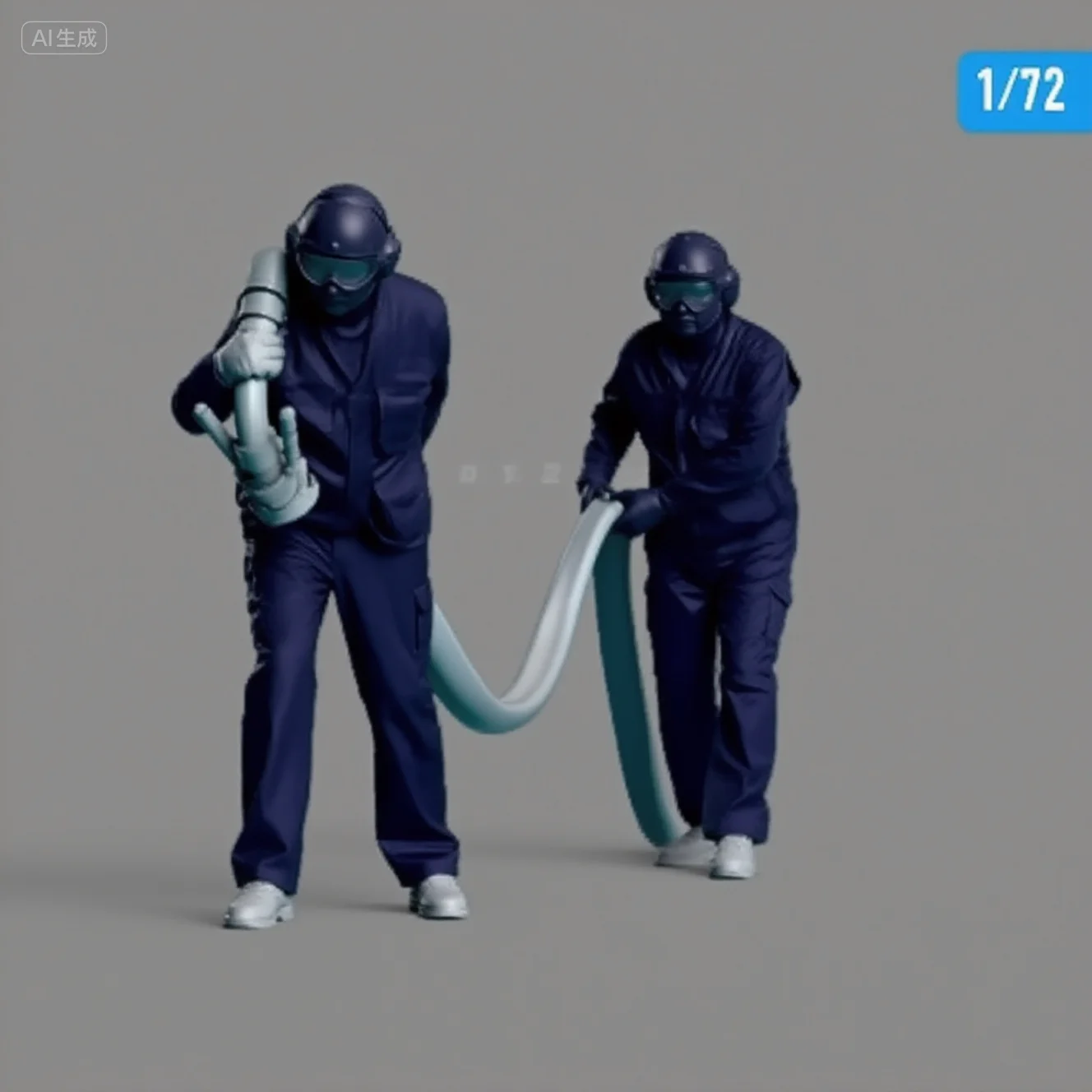 

1/72 Resin model kit self-assembled and colored by oneself (2 people) A-2096