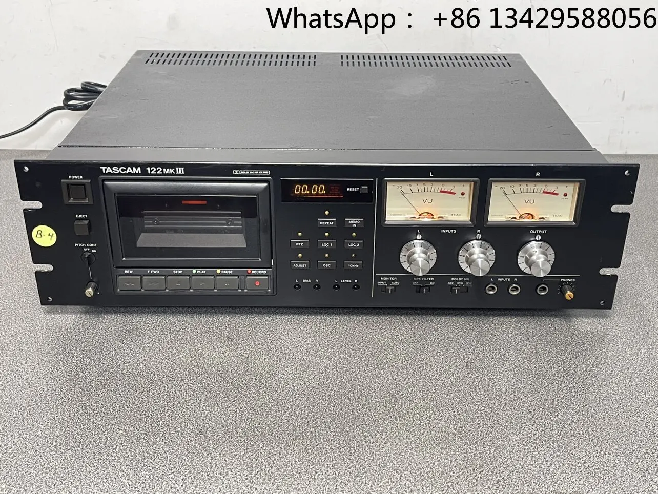 122 MKIII Three Head Direct Drive System Recording Tape Cartridge, Original Imported