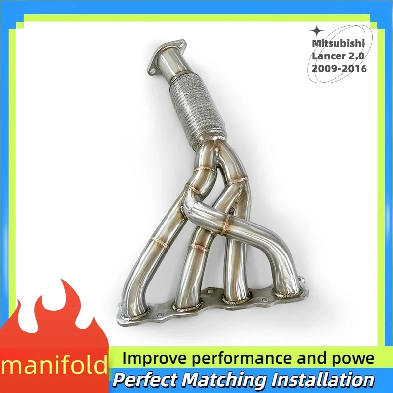 

Downpipe used for Mitsubishi Lancer 2.0 2009-2016 Racing Performance Header Exhaust System Converter Exhaust Manifold