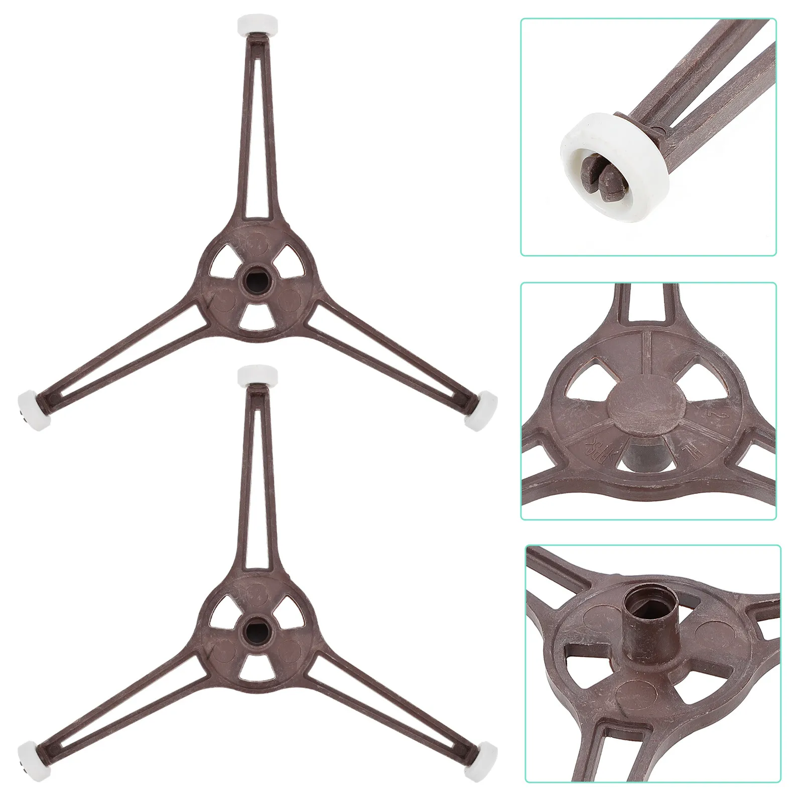 3Pcs Microwave Turntable Ring Wear-Resistant Plastic Rotating Wheel Support Tray Holder Rack Microwave Oven Replacement Part